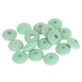 Watercolors wooden lenses 10mm - 50 pieces 'mint' 122 in stock 