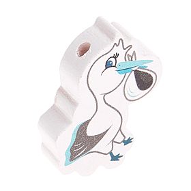 Motivperle Storch 'hellblau' 19 auf Lager