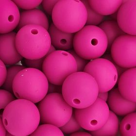 Silikonperle 12mm 'dunkelpink' 495 auf Lager