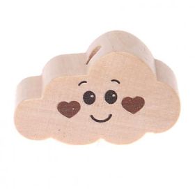 Motivperle Wolke Gesicht  'roh' 44 auf Lager