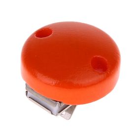 Ø30mm Schnullerclip / Holzclip mini - SALE 'orange' 699 auf Lager