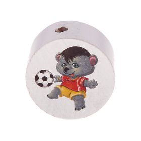 Motif bead Disc football motifs 'Bear' 175 in stock 