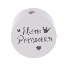 Motivperle Scheibe kleine Prinzessin 'weiß' 424 auf Lager