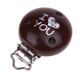 Motivclip I Love You 'braun' 118 auf Lager