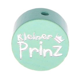 Motivperle Scheibe kleiner Prinz Glitzer 'mint' 117 auf Lager
