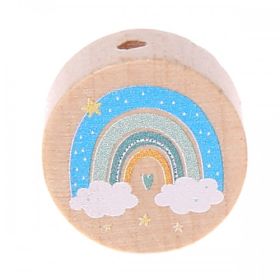 Motif bead rainbow disk  'blue' 42 in stock 