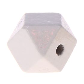 Hexagonperlen 16mm 'hellgrau' 3734 auf Lager