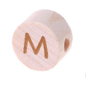 Letter beads disk laser engraving Ø 11 mm 'M' 250 in stock 