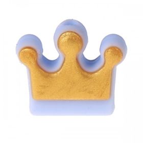 Silikonmotiv Krone Gold 'babyblau' 26 auf Lager