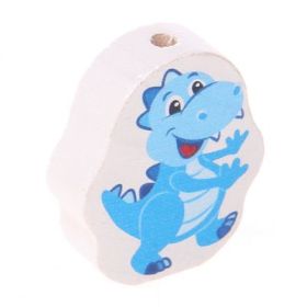 Motivperle Dino 'babyblau' 27 auf Lager