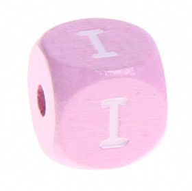 Holzbuchstaben Rosa 10 mm x 10 mm 'I' 488 auf Lager