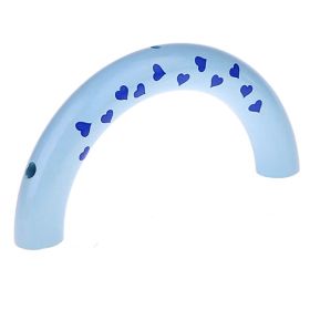 Half ring hearts 'baby blue' 470 in stock 