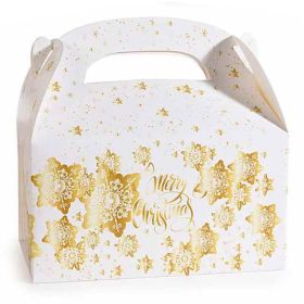 Weihnachtsbox mit Henkel • aus Papier 'white' 10 in stock 