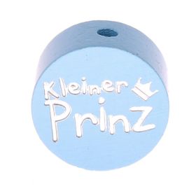 Motivperle Scheibe kleiner Prinz Glitzer 'babyblau' 797 auf Lager