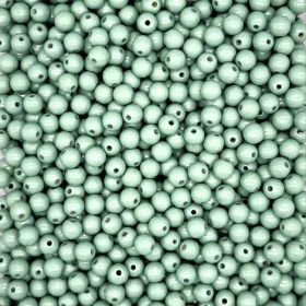 Pastel colored wooden beads 10mm - 50 pieces 'sage' 7 in stock 