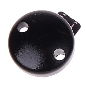 Ø30mm Schnullerclip / Holzclip mini - SALE 'schwarz' 598 auf Lager