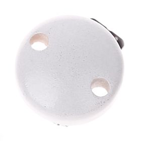 Schnullerclip mini / Holzclip Ø30mm 'weiß' 5111 auf Lager