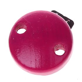 Ø30mm Schnullerclip / Holzclip mini - SALE 'dunkelpink' 147 auf Lager