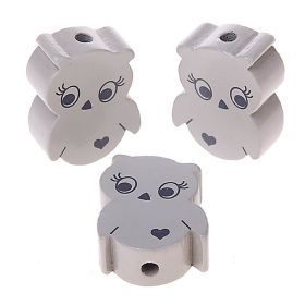 Motif bead owl sale 10 pieces 'light gray' 0 in stock 