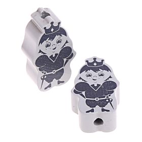 Motivperle Prinz/Prinzessin 'Prinz hellgrau ' 603 auf Lager