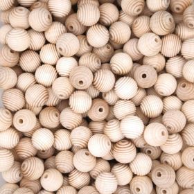Rillenperlen 18mm • 10 Stück 'roh' 0 auf Lager