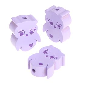 Motif bead owl sale 10 pieces 'lilac' 7 in stock 