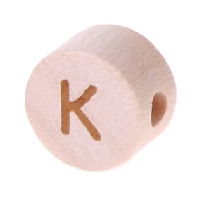 Letter beads disk laser engraving Ø 11 mm 'K' 96 in stock 