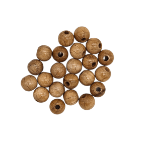 Holzperlen 8mm • 50 Stück 'Buche (natur lackiert)' 591 auf Lager