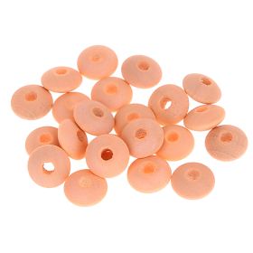Watercolors wooden lenses 10mm - 50 pieces 'apricot' 28 in stock 