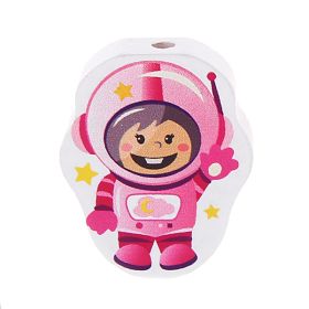 Motivperle Astronaut 'rosa' 32 auf Lager