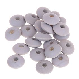Watercolors wooden lenses 10mm - 50 pieces 'gray' 78 in stock 