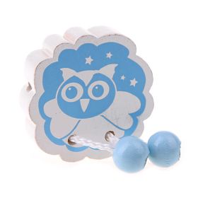 Motif bead thread figure owl 'baby blue' 140 in stock 
