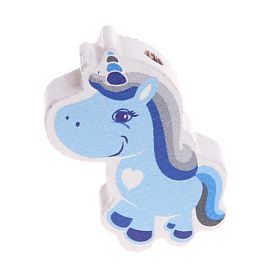 Einhorn Motivperle 'babyblau' 56 auf Lager