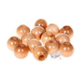 Safety beads 12mm - 25 pieces 'nature' 33 in stock 