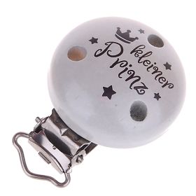 Schnullerclip "Kleiner Prinz" 'hellgrau' 15 auf Lager