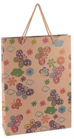 Large colorful gift bag 'Butterflies' 6 in stock 
