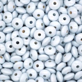 Wooden lenses 14mm - 50 pieces 'baby blue' 13 in stock 