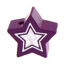 Glitter star motif bead 'purple' 59 in stock 