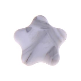 Silikonmotivperle Ministern 'marmor' 14 auf Lager