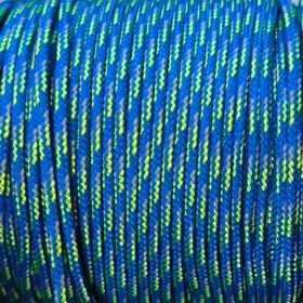 Paracord-Kordel Ø 2mm • 1 Meter 'blau-hellgrün' 5 auf Lager