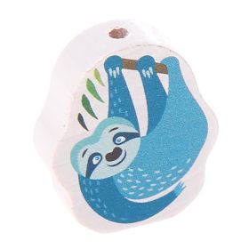 Motivperle Faultier 'türkis' 69 auf Lager