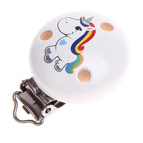 Schnullerclip Einhorn 'bunt' 85 auf Lager