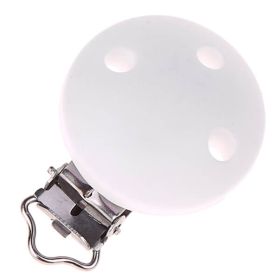 Silikonclip Schnullerclip 35mm 'weiß' 153 auf Lager