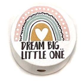 Motif bead "dream big little one" 'white' 19 in stock 