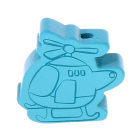Helicopter motif bead 'light turquoise' 726 in stock 