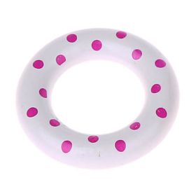 Wooden ring / grasping toy mini dots 'white' 486 in stock 
