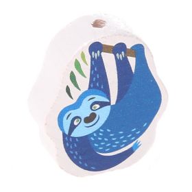 Motivperle Faultier 'blau' 80 auf Lager