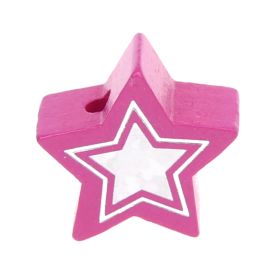 Glitter star motif bead 'pink' 312 in stock 