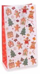 Geschenktüte Weihnachten mit Anhänger 'weiß' 7 auf Lager
