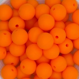 Silikonperle 12mm 'orange' 609 auf Lager